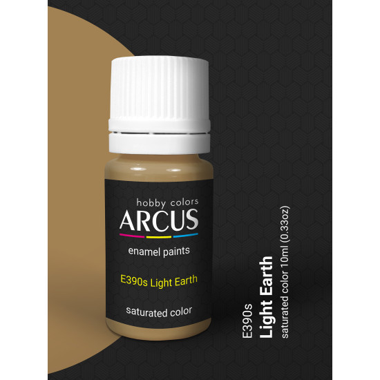 Arcus 390 Enamel paint Royal Air Force Light Earth Saturated color 10ml