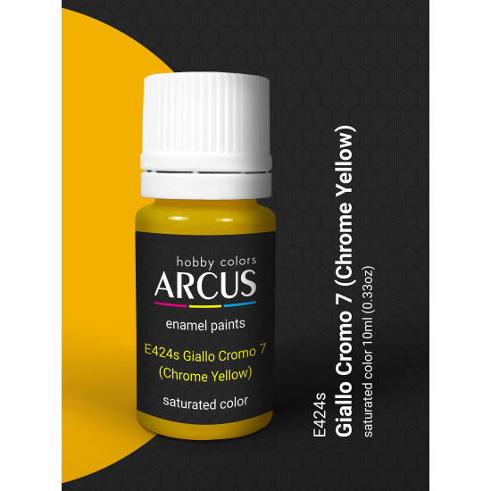 Arcus 424 Enamel paint Regia Aeronautica Italiana Giallo Cromo 7 (Chrome Yellow) 10ml