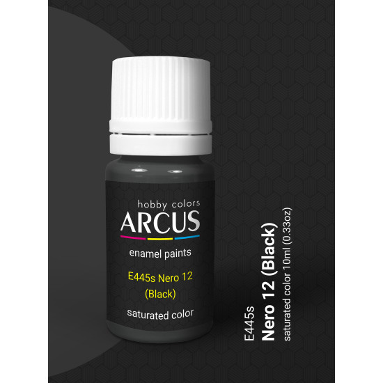 Arcus 445 Enamel paint Regia Aeronautica Italiana Nero 12 (Black) 10ml