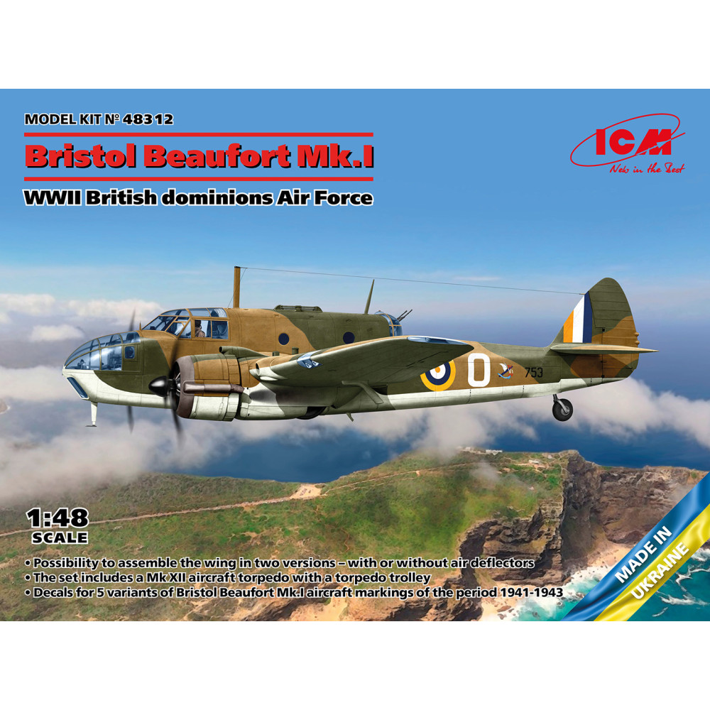 ICM 48312 - 1/48 - Bristol Beaufort Mk.I WWII British dominions