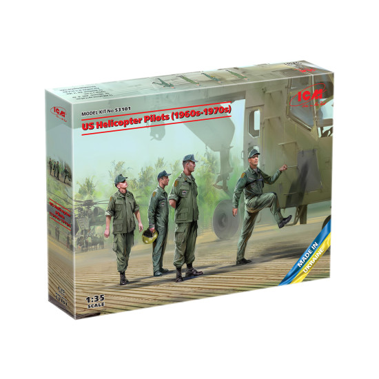 ICM 53101 - 1/35 - US Helicopter Pilots (1960s-1970s) 4 figures
