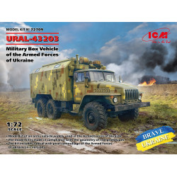 ICM 72709 1/72 URAL-43203 Military Box Vehicle of the Armed Forces of Ukraine