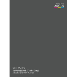 Arcus 255 Enamel paint PSU Ukraine RAL 7043 VERKEHSGRAU B (Traffic Grey) Saturated color 10ml