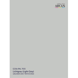 Arcus 256 Enamel paint Modern Luftwaffe RAL 7035 Light Grey Saturated color 10ml