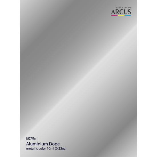 Arcus 079 Enamel paint Metallic color Aluminium Dope Saturated color 10ml