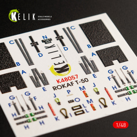 Kelik K48057 1/48 T-50 Rokaf Interior 3d Decals For Academy Kit Scale Model