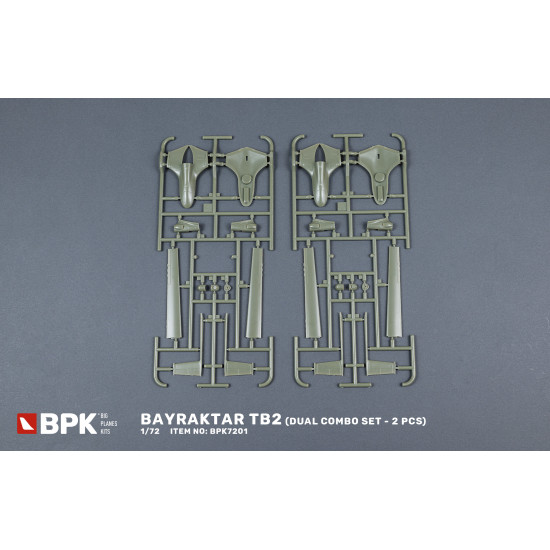 Bpk 7230 1/72 Bayraktar Tb2 Dual Combo Set Scale Model Kit