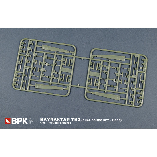 Bpk 7230 1/72 Bayraktar Tb2 Dual Combo Set Scale Model Kit