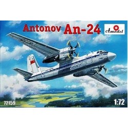 An-24 Antonov civil aicraft 1/72 Amodel 72159