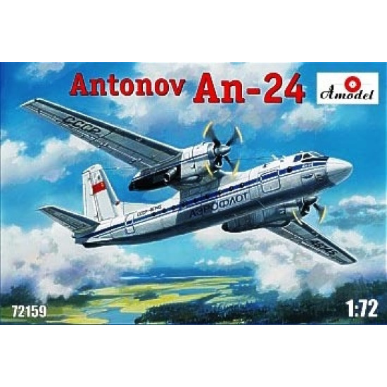 An-24 Antonov civil aicraft 1/72 Amodel 72159