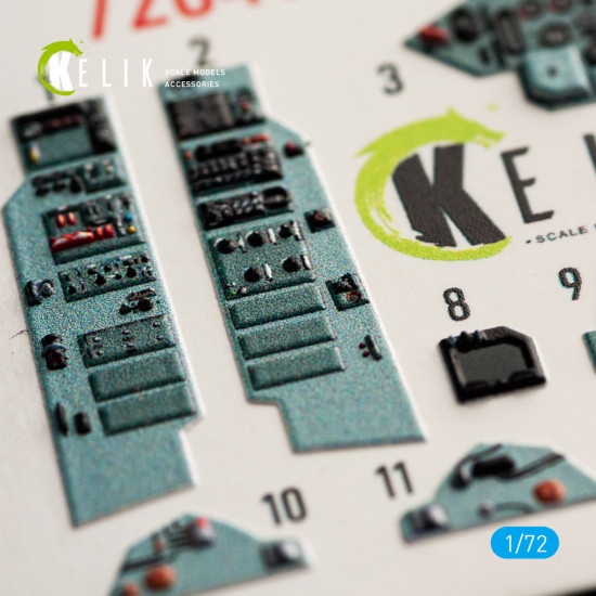 Kelik K72041 1/72 Su-27ub Interior 3d Decal For Trumpeter Scale Model Kit