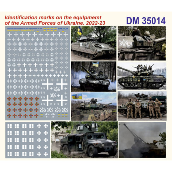 Dan Models 35014 1/35 Decals Identification Marks On The Equipment Of The Armed Forces Or Ukraine 2022-23