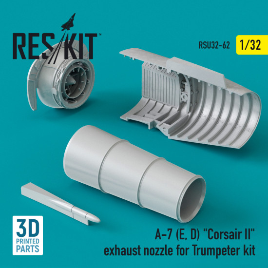 Reskit Rsu32-0062 1/32 A-7 E D Corsair Ii Exhaust Nozzle For Trumpeter Kit