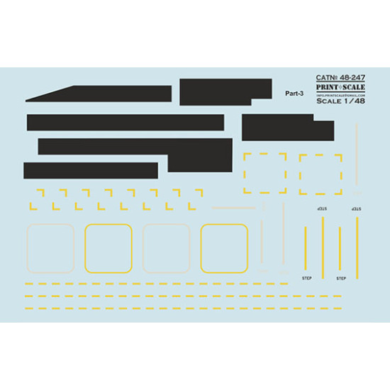 Print Scale 48-247 1/48 Boeing Vertol 107 Part 3 The Complete Set 1 5 Leaf