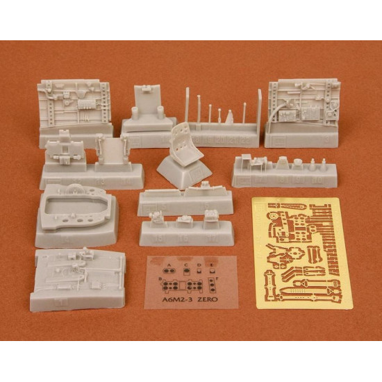 Sbs 48028 1/48 A6m2 Zero Zeke Cockpit Set For Hasegawa Kit Resin Model Kit