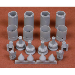 Sbs 48072 1/48 B-58 Hustler Seamless Engine Intakes For Revell / Monogram Kit