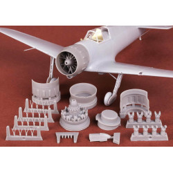 Sbs 48079 1/48 Bloch Mb 151 And 152 Engine With Cowling Set For Dora Wings