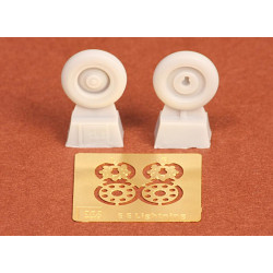 Sbs 72020 1/72 E E Lightning Wheels For Airfix Kit Resin Model Kit