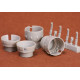 Sbs 72033 1/72 Bristol Blenheim Engine Cowling And Exhaust Set For Airfix Resin