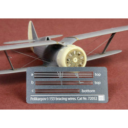 Sbs 72052 1/72 Polikarpov I-153 Chaika Rigging Wire Set For Icm / Revell Kit