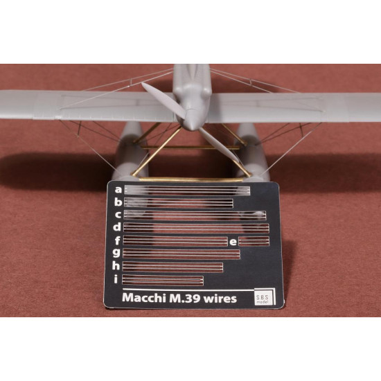 Sbs 72072 1/72 Macchi M 39 Rigging Wire Set For Sbs Model Kit Photo-etched Parts
