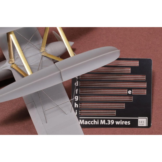 Sbs 72072 1/72 Macchi M 39 Rigging Wire Set For Sbs Model Kit Photo-etched Parts