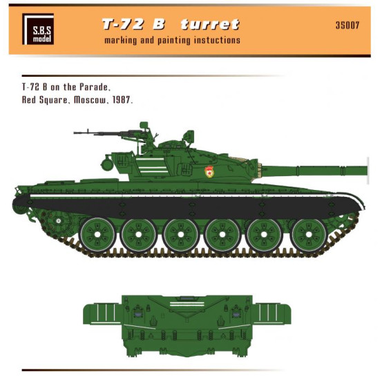 Sbs 35007 1/35 T-72 B/B1 Turret For Tamiya Kit Resin Model Kit