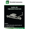 Sbs 3d011 1/35 Sd Kfz 251 Adjustable Frontal Axle For Afv Club Dragon Kits