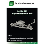 Sbs 3d011 1/35 Sd Kfz 251 Adjustable Frontal Axle For Afv Club Dragon Kits