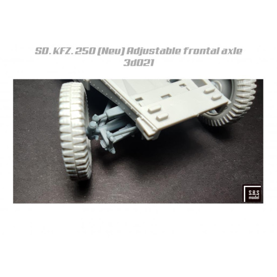 Sbs 3d021 1/35 Sd Kfz 250 Neu Adjustable Frontal Axle For Dragon/Das Werk