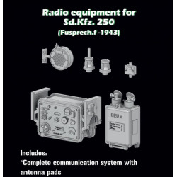 Sbs 3d022 1/35 Radio Equipment For Sd Kfz 250 Fusprech F 1943 3d Print Resin Kit