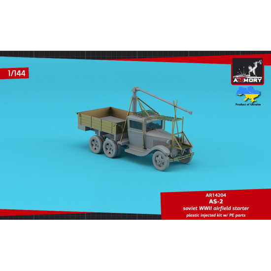 Armory Ar14204 1/144 As 2 Soviet Wwii Airfield Starter On Gaz Aaa Chassis Military Vehicle