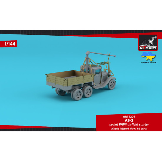 Armory Ar14204 1/144 As 2 Soviet Wwii Airfield Starter On Gaz Aaa Chassis Military Vehicle