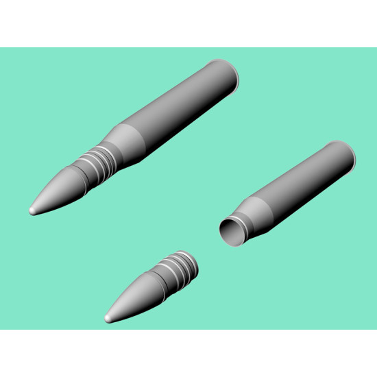 Eureka A-3514 1/35 Ammo W/Box 75 Mm Pzgr Patr 39/42 Kw K 42 Jagdpanzer