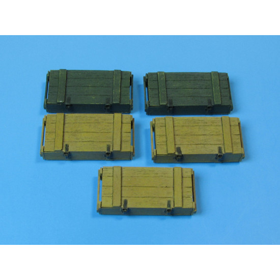 Eureka E-003 1/35 Ammo Boxes For 7.5 Cm Kw.k.40/Stu.k.40 L/43 And L/48 5pcs