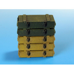Eureka E-003 1/35 Ammo Boxes For 7.5 Cm Kw.k.40/Stu.k.40 L/43 And L/48 5pcs