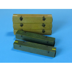Eureka E-006 1/35 Wooden Ammo Boxes For 8.8 Cm Kw.k.43 5 Pcs Resin