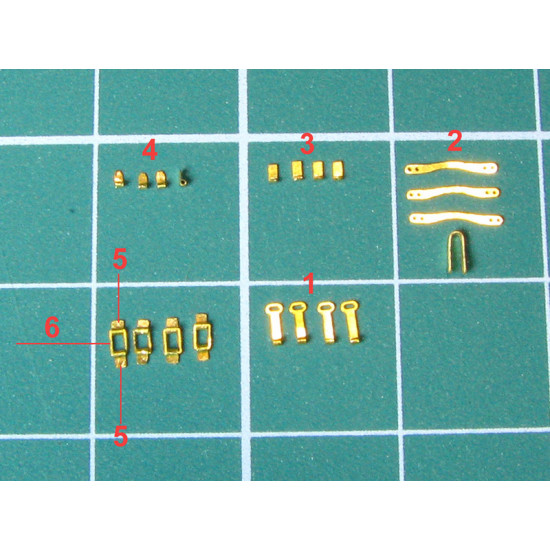 Eureka E-008 1/35 Metal Ammo Canisters For 8.8 Cm Kw.k.43 4 Pcs Resin