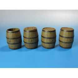Eureka E-009 1/35 Wooden Barrels 4 Pcs Resin