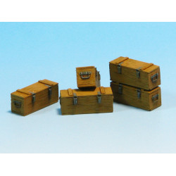 Eureka E-014 1/35 Wooden Ammo Boxes For 5 Cm Kw.k.39 5pcs Resin