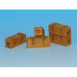 Eureka E-014 1/35 Wooden Ammo Boxes For 5 Cm Kw.k.39 5pcs Resin