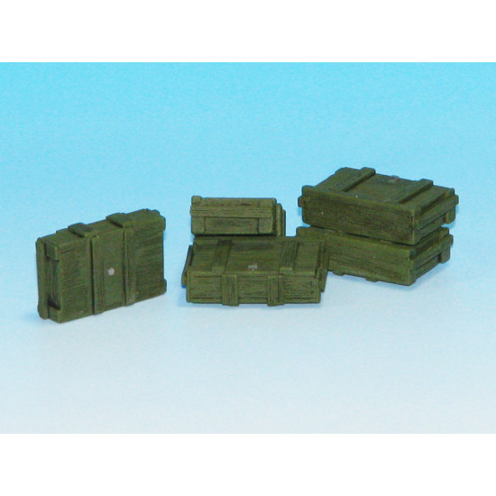 Eureka E-015 1/35 Wooden Ammo Boxes For 7.5 Cm Kw.k.37/Stu.k.37 L/24 5pcs Resin