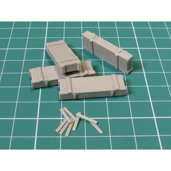 Eureka E-016 1/35 Wooden Ammo Boxes For 7.5 Cm Pak 40 4pcs Resin