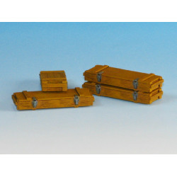Eureka E-016 1/35 Wooden Ammo Boxes For 7.5 Cm Pak 40 4pcs Resin