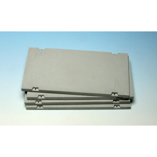 Eureka E-020 1/35 Modern Concrete Road Panels Set 2 Plaster 4pcs