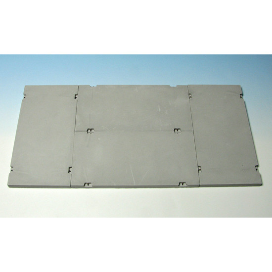 Eureka E-020 1/35 Modern Concrete Road Panels Set 2 Plaster 4pcs