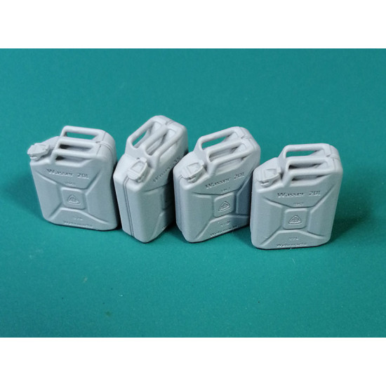 Eureka E-048 1/35 German Jerrycans For Water Wwii 20l Resin 4pcs