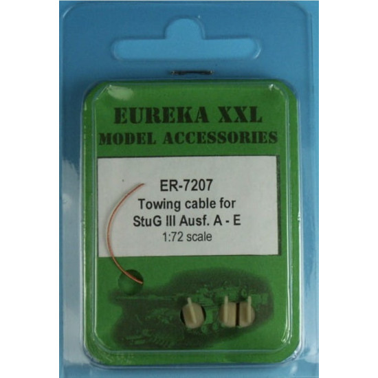 Eureka Er-7207 1/72 Towing Cable For Stug Iii Ausf A-e Spgs Sd Kfz 142