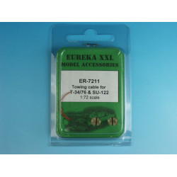 Eureka Er-7211 1/72 Towing Cable For T-34/76 Tank And Su-85/100/122 Spgs 2pcs