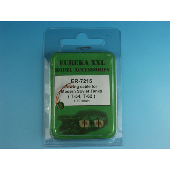 Eureka Er-7215 1/72 Towing Cable For Modern Soviet Tanks T-54 T-55 T-62